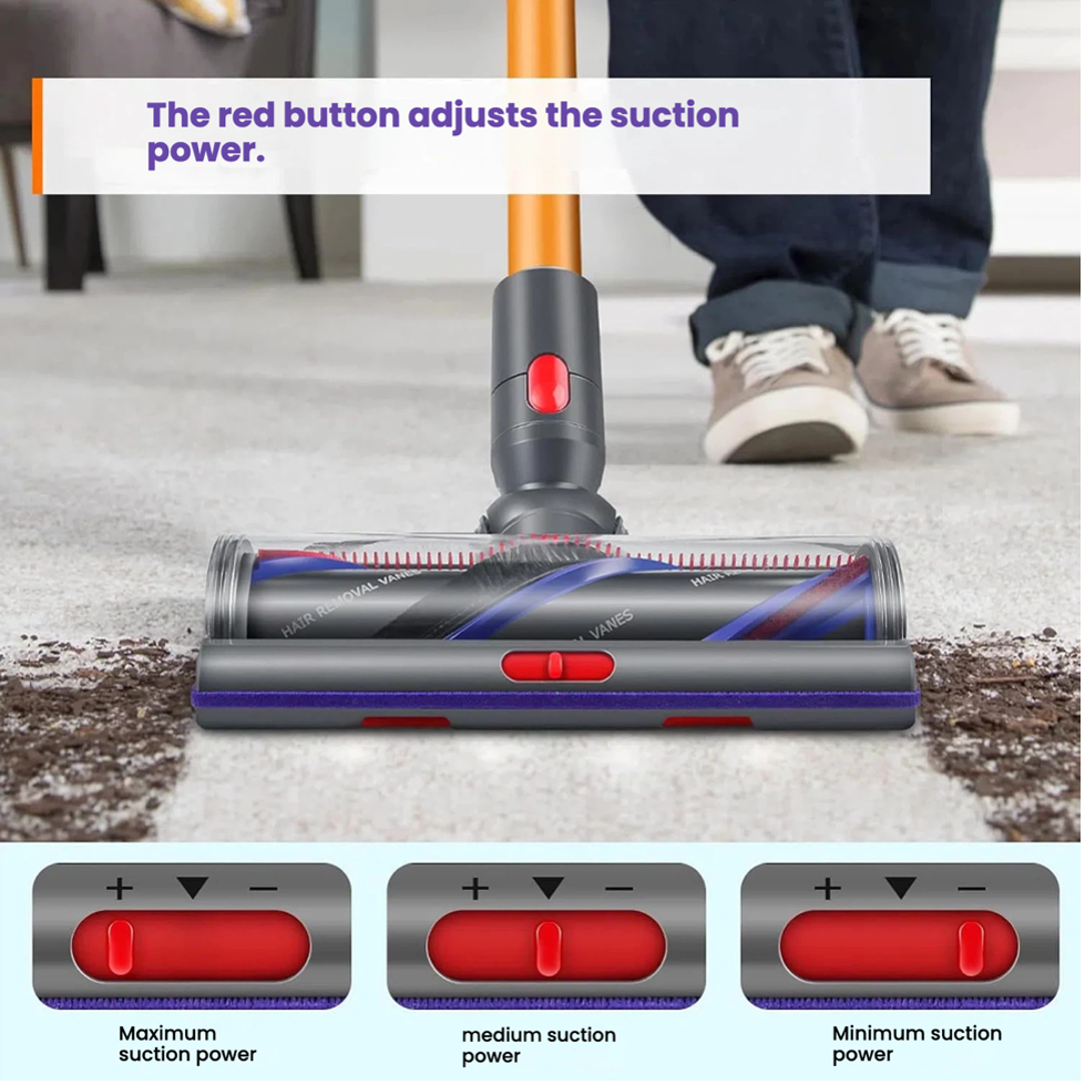 100W High Torque Drive Clean Head For Dyson V7 V8 V10 V11 V15  Vacuum Cleaners