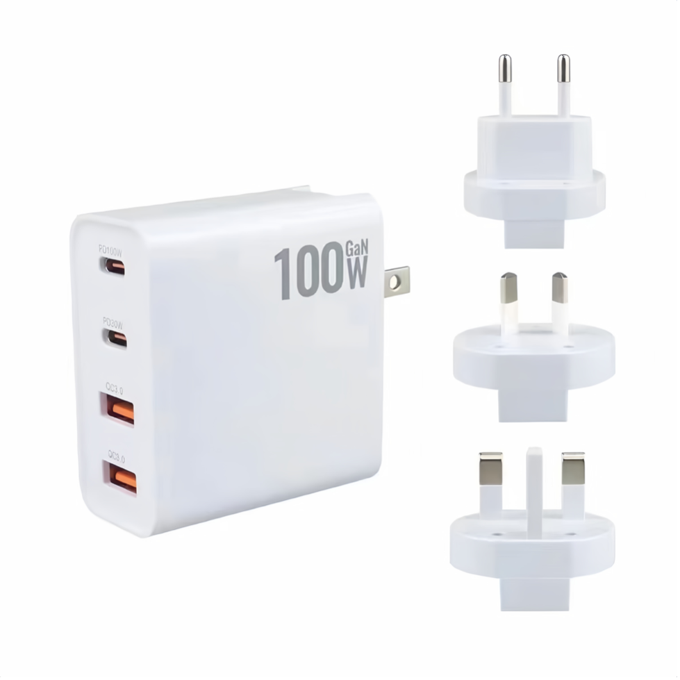 100W Multiport GaN Travel Wall Charger