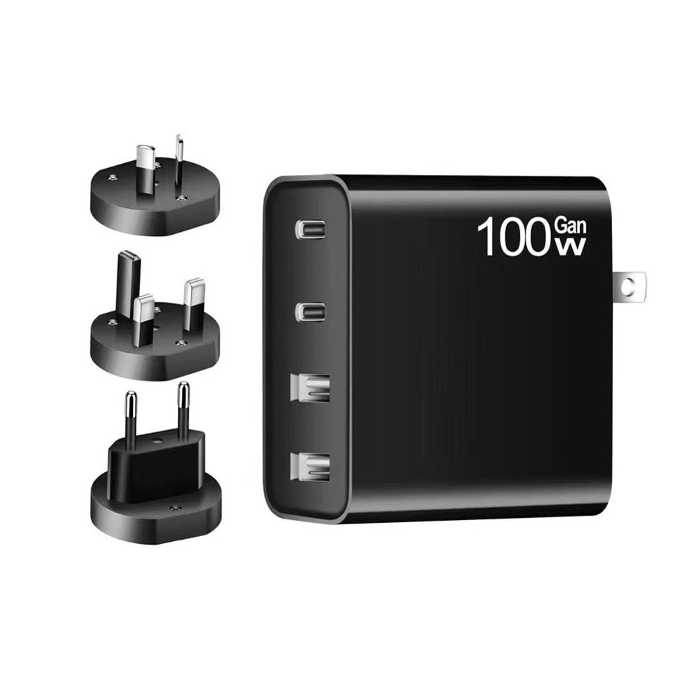 100W Multiport GaN Travel Wall Charger