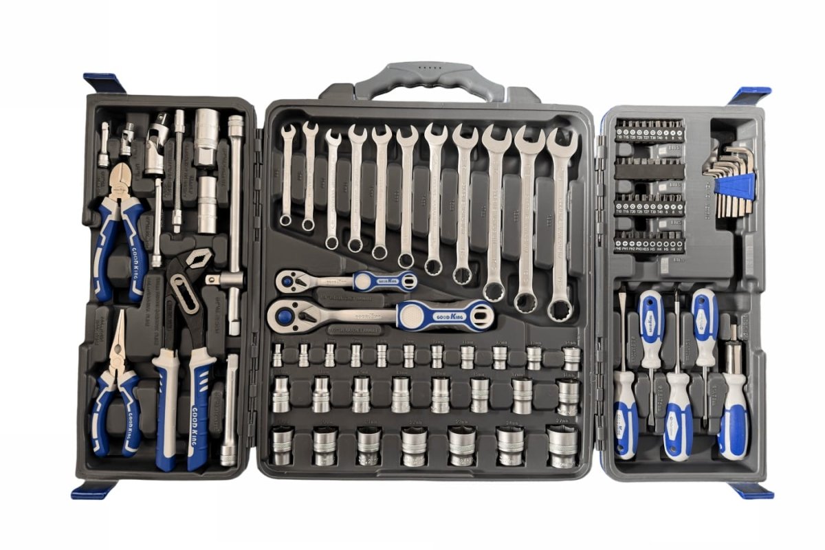 110PC 1/4" 1/2" Drive Metric Socket & Spanner Set & Bits Tool Set 72 Tooth - TrendLine & Co.