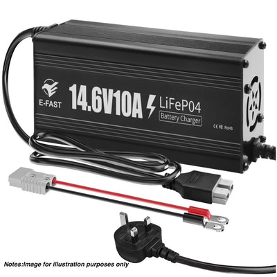 12V-14.6V Max 10A Lithium Battery Charger LiFePO4 Battery Charger
