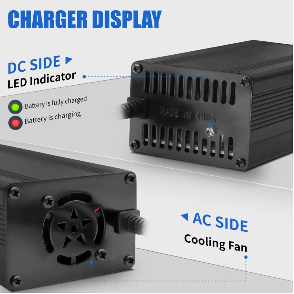 12V-14.6V Max 10A Lithium Battery Charger LiFePO4 Battery Charger