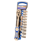 12PC 1/2" Drive Metric Ratchet & Socket Set - TrendLine & Co.