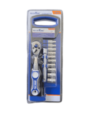 12PC 1/4" Drive Metric Ratchet & Socket Set - TrendLine & Co.