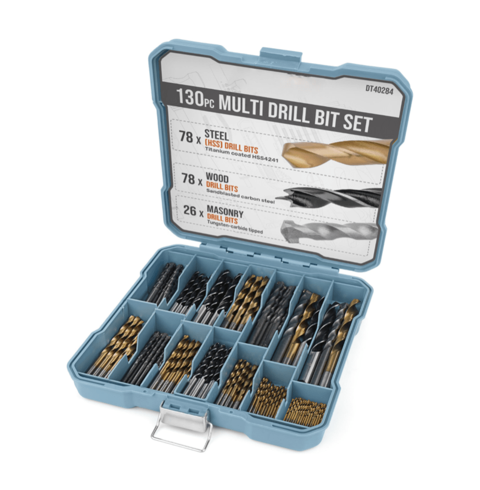 130PC SAE Multi Drill Bit Set - TrendLine & Co.
