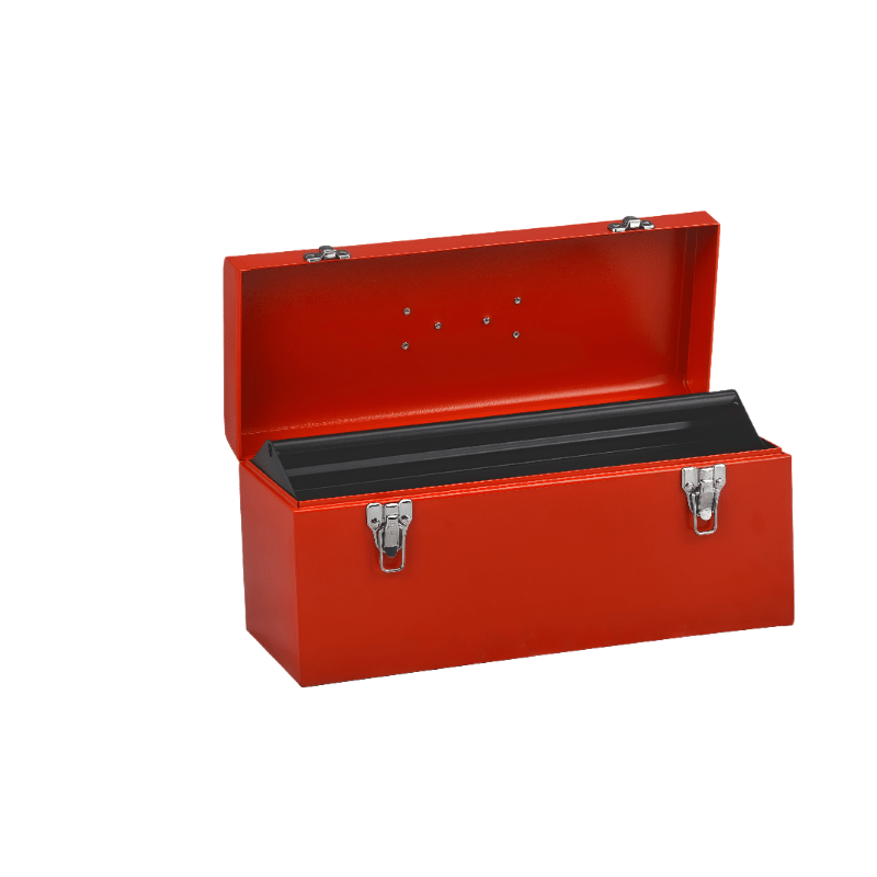 15 Inch Red Steel Tool Box - TrendLine & Co.