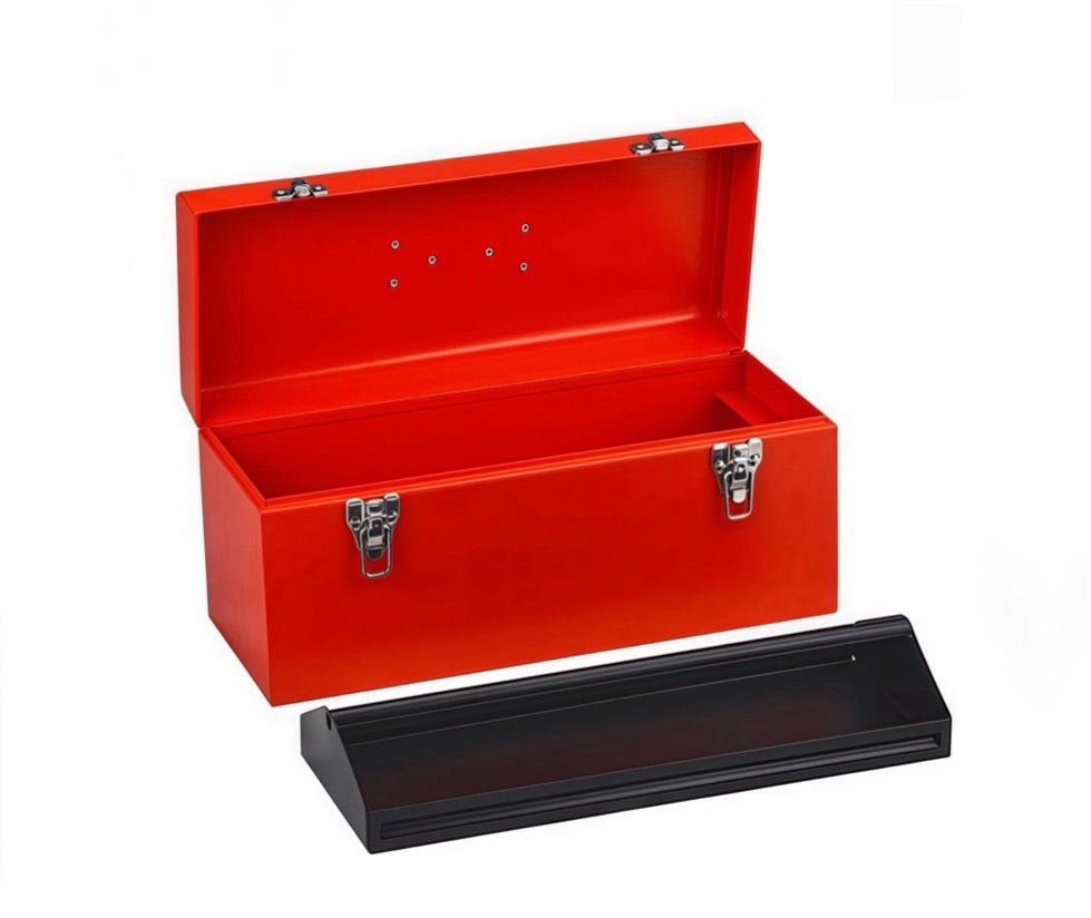 15 Inch Red Steel Tool Box - TrendLine & Co.