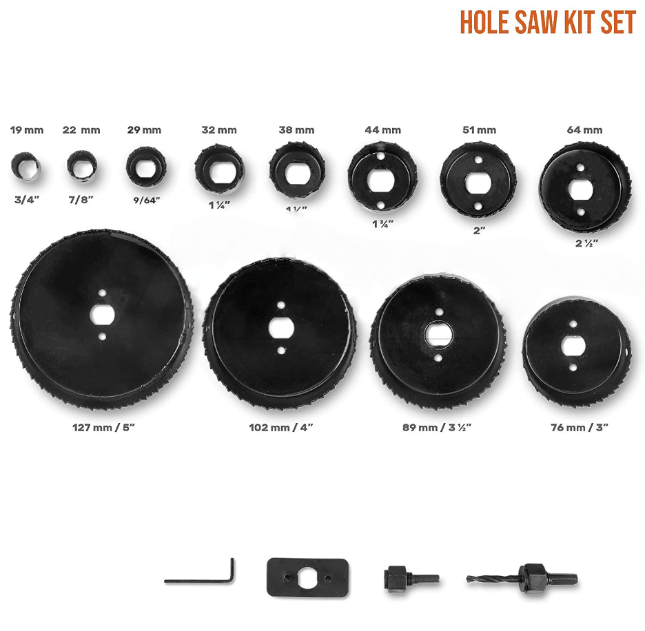 16PC Hole Saw Kit Set - TrendLine & Co.