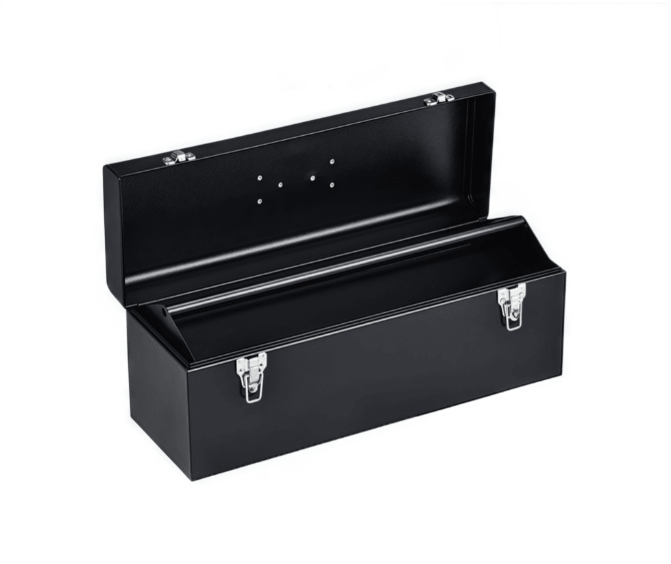 19 Inch Black Steel Tool Box - TrendLine & Co.