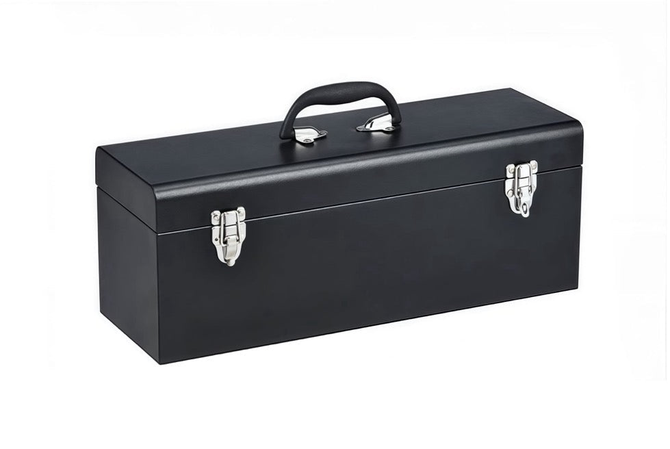 19 Inch Black Steel Tool Box - TrendLine & Co.
