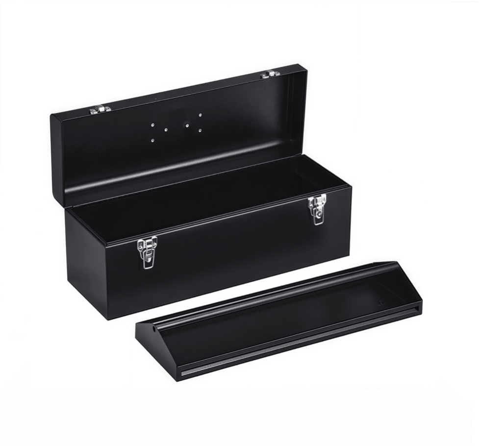 19 Inch Black Steel Tool Box - TrendLine & Co.