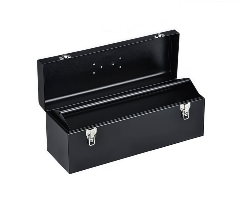 19 Inch Black Steel Tool Box