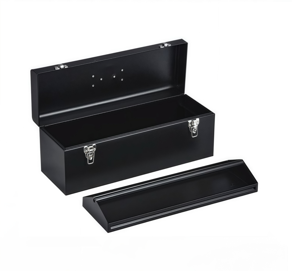 19 Inch Black Steel Tool Box