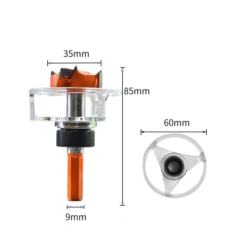 35mm Hinge Boring Bit With Cover