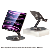 360° Rotate Metal Desk Mobile Phone Adjustable Desktop Tablet Holder Stand Grey - TrendLine & Co.