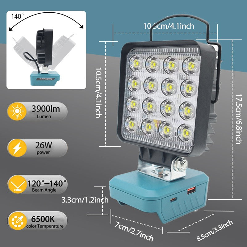 4.1 inch LED Work Light for Makita Battery