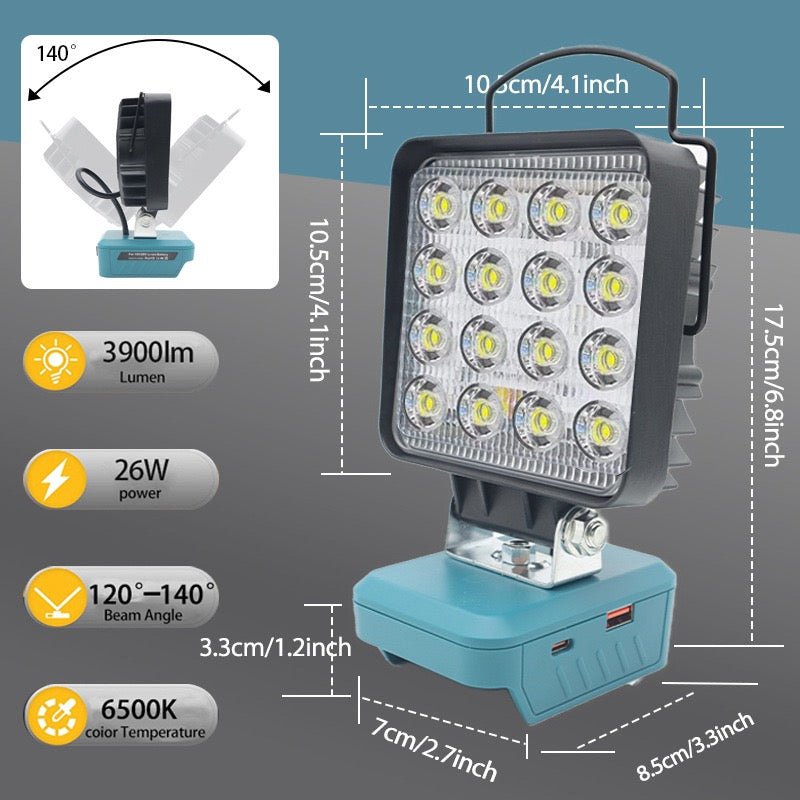 4.1 inch LED Work Light for Makita Battery - TrendLine & Co.