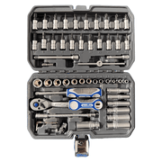 53PC 1/4" Drive Socket & Tool Set 72 Tooth - TrendLine & Co.