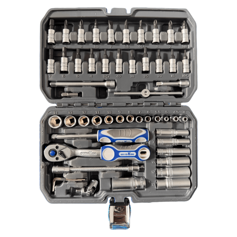 53PC 1/4" Drive Socket & Tool Set 72 Tooth