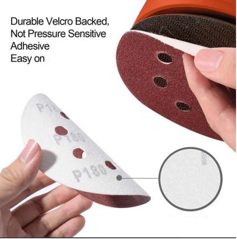 5inch 125mm Hook and Loop Adhesive Sanding Discs Sandpaper 20PC - TrendLine & Co.