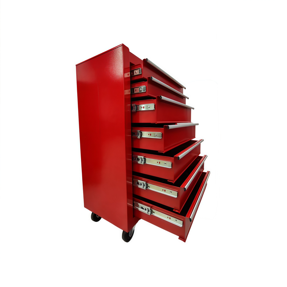 7 Drawers Heavy-Duty Mobile Tool Cabinet On Wheels Rolling Tool Chest
