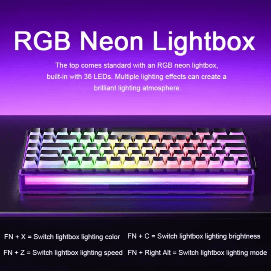 AULA HERO 84HE Mechanical Keyboard Magnetic Switch RGB 8K Low Delay WIRED Gaming Keyboard White