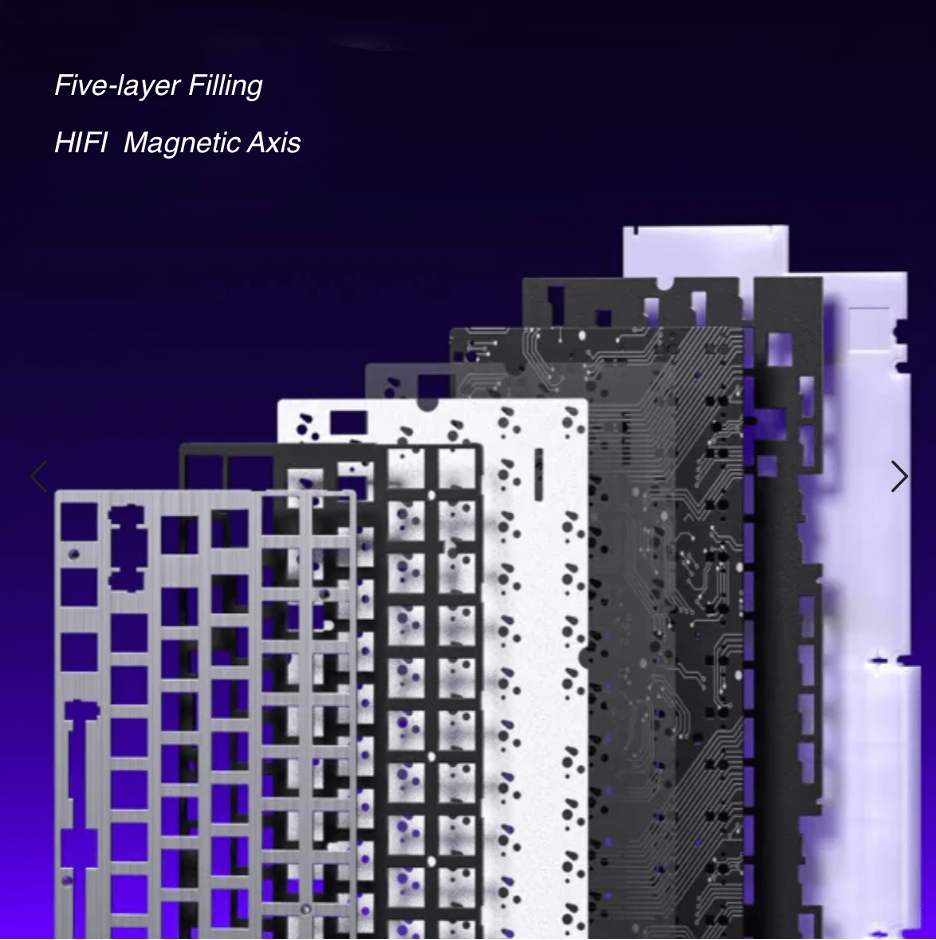 AULA HERO 84HE Mechanical Keyboard Magnetic Switch RGB 8K Low Delay WIRED Gaming Keyboard White
