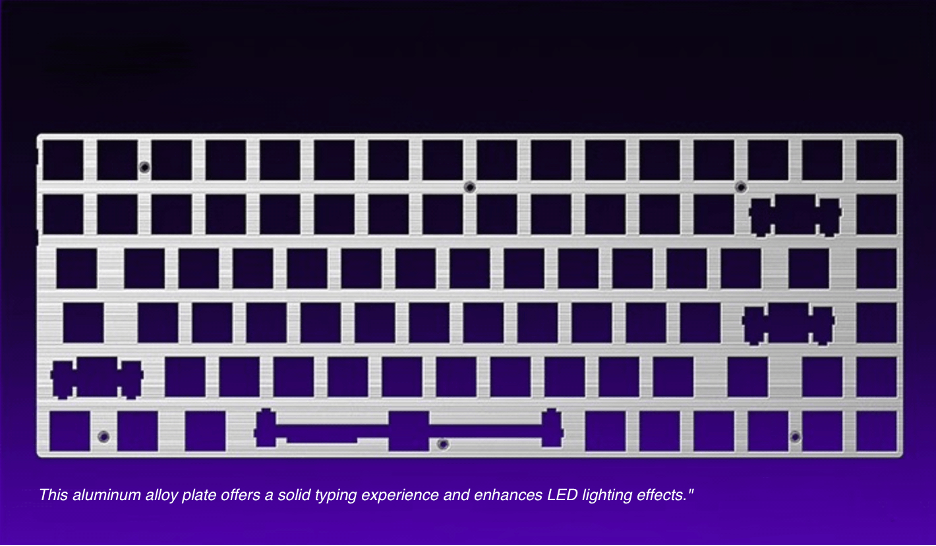 AULA HERO 84HE Mechanical Keyboard Magnetic Switch RGB 8K Low Delay WIRED Gaming Keyboard White Purple