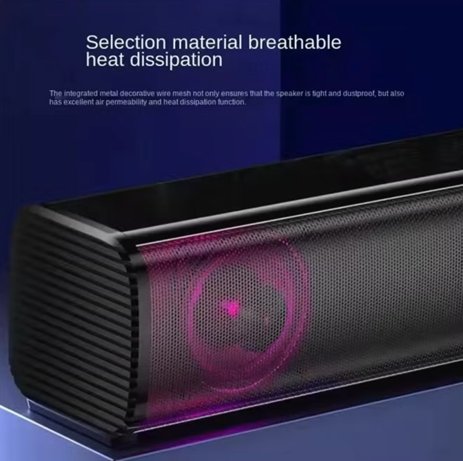 AULA Wired Desktop Speaker 4D Surround Sound USB Multimedia