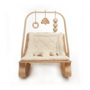 Baby Bouncer With A Toy Bar Natural