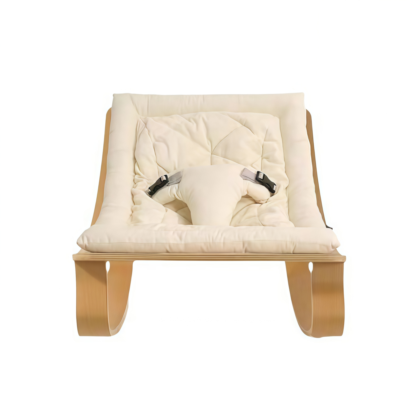 Baby Rocker Beech with White Cushion