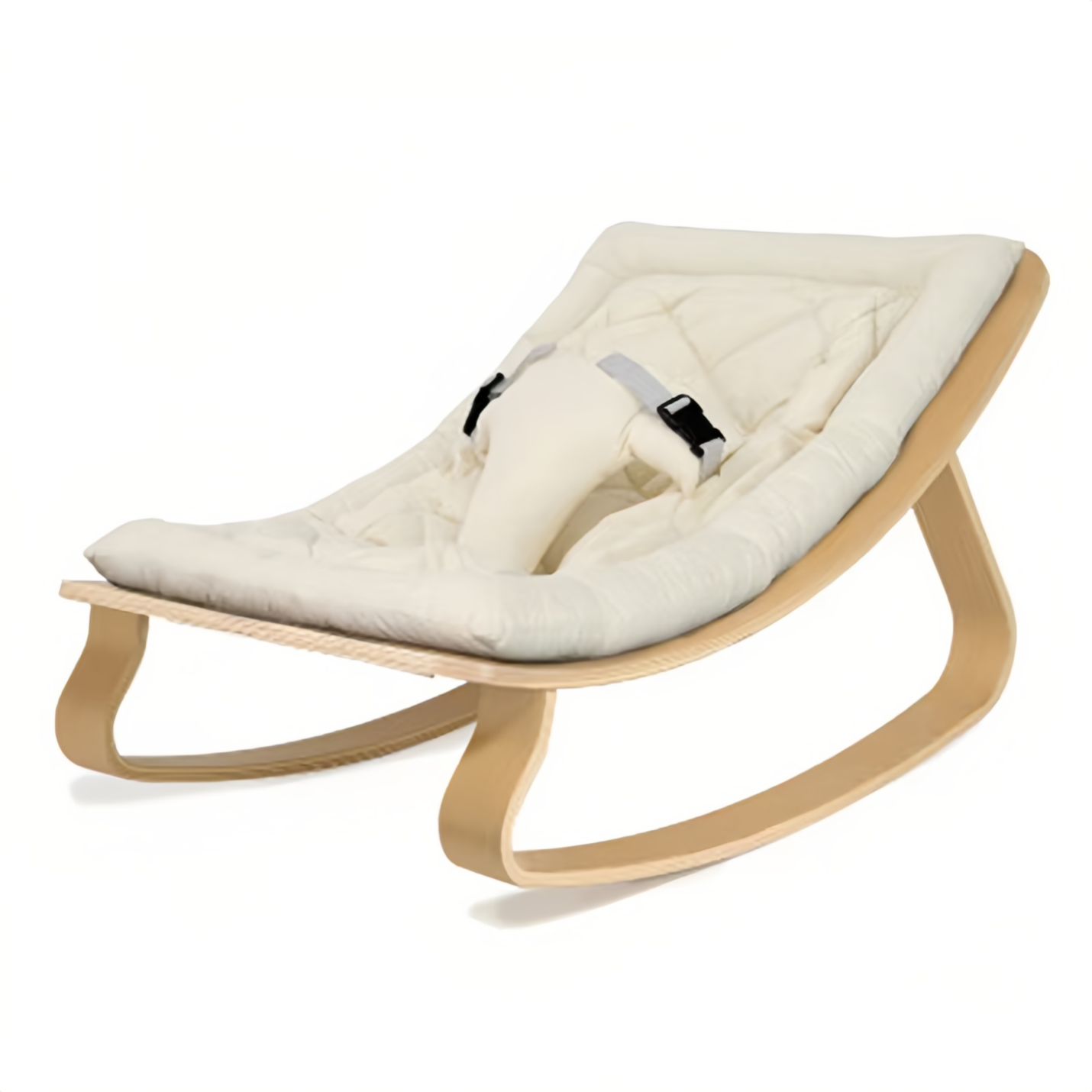 Baby Rocker Beech with White Cushion
