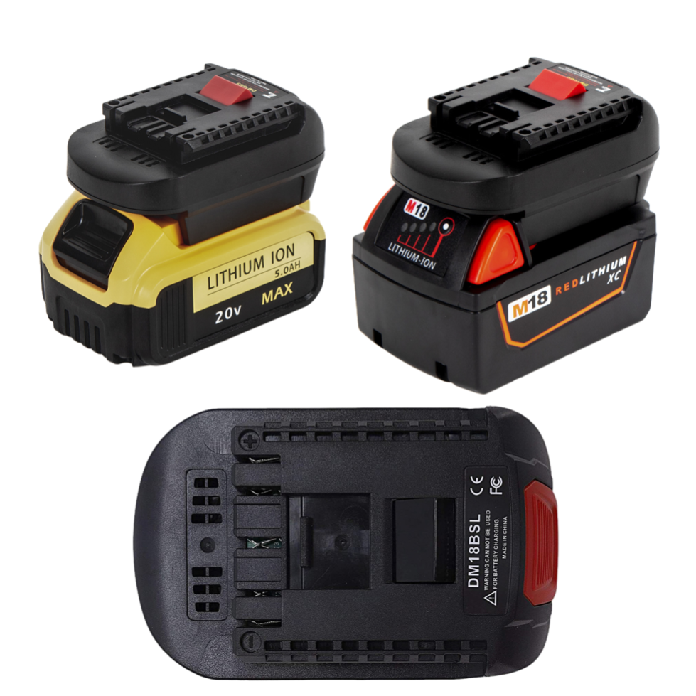 Battery Adapter for BOSCH 18V Power Tools - Converter for Dewalt 18V/20V or Milwaukee M18 Batteries