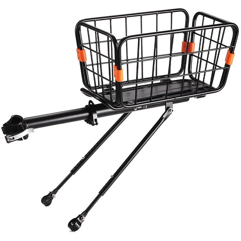 Bicycle Rear Rack With a Basket