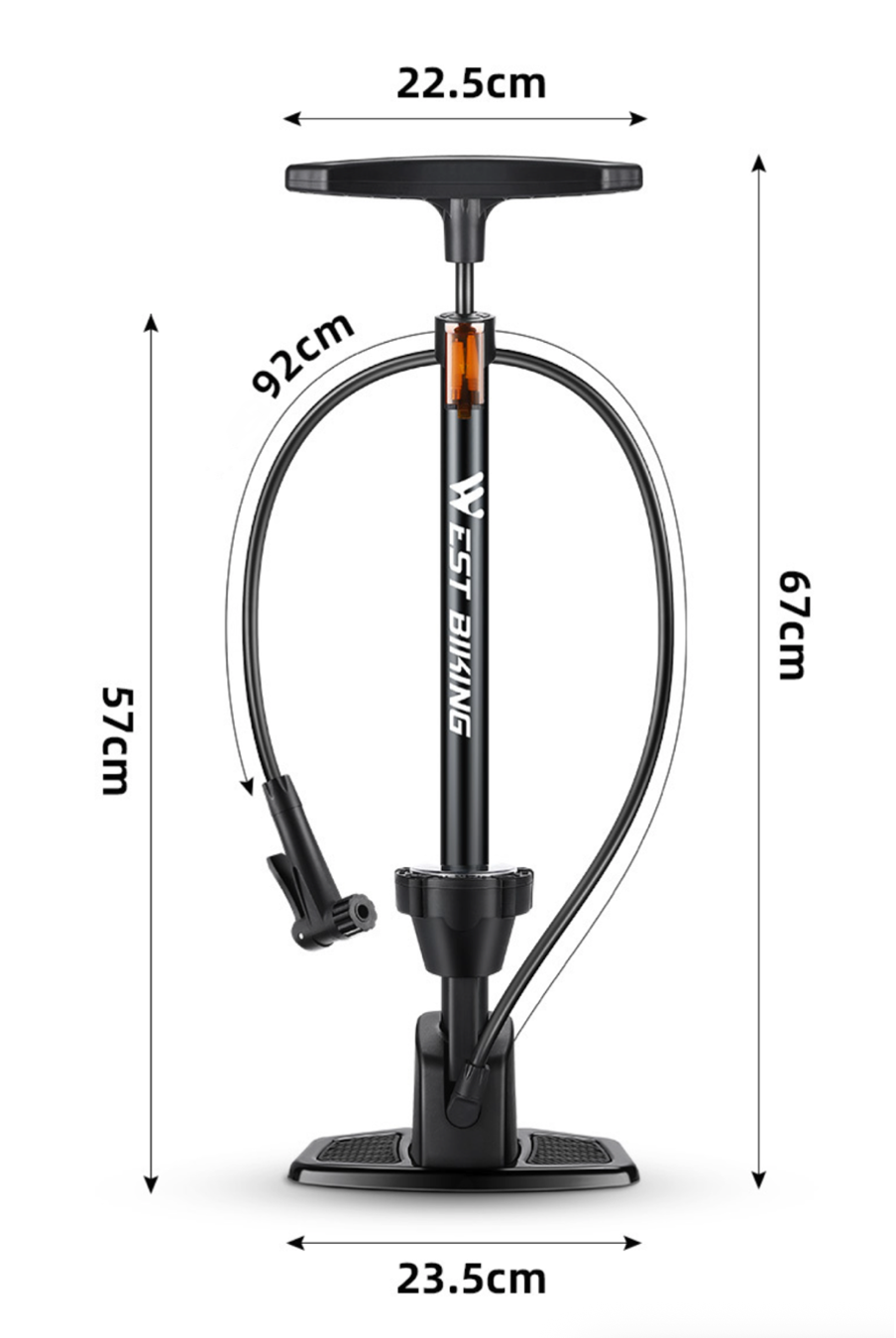 Bike Floor Pump Bike Inflator Pump