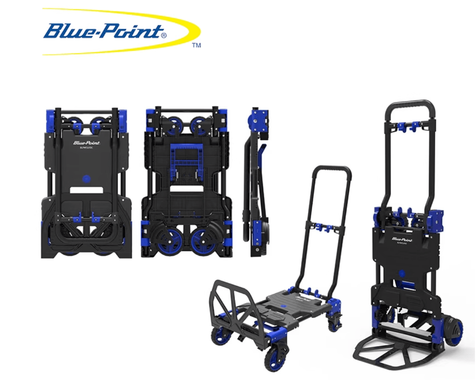Blue Point 2-in-1 Folding Hand Truck And Dolly Cart