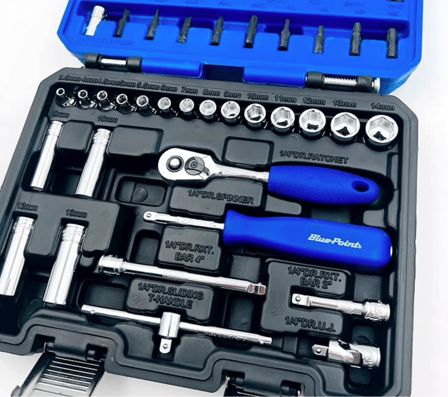Blue-Point 52-Piece 1/4" Drive Socket Set BLPNS14S52