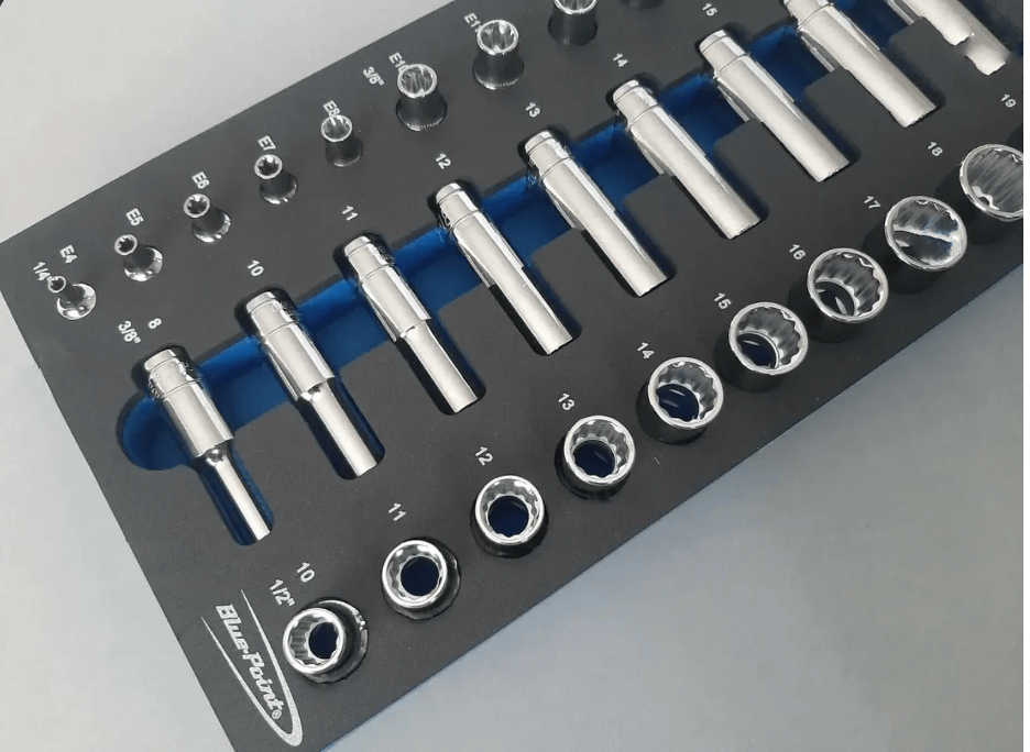 Blue-Point EVA Tool Holder Set - 38 pcs Metric Pattern and 12 Socket Sets BLPEVA17P