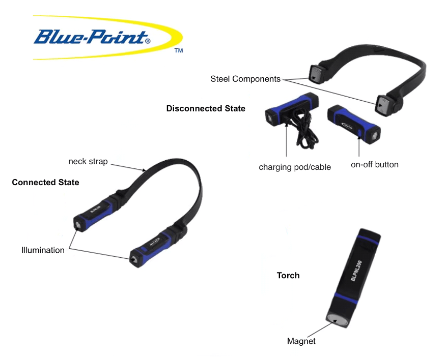 Blue Point Neck Light