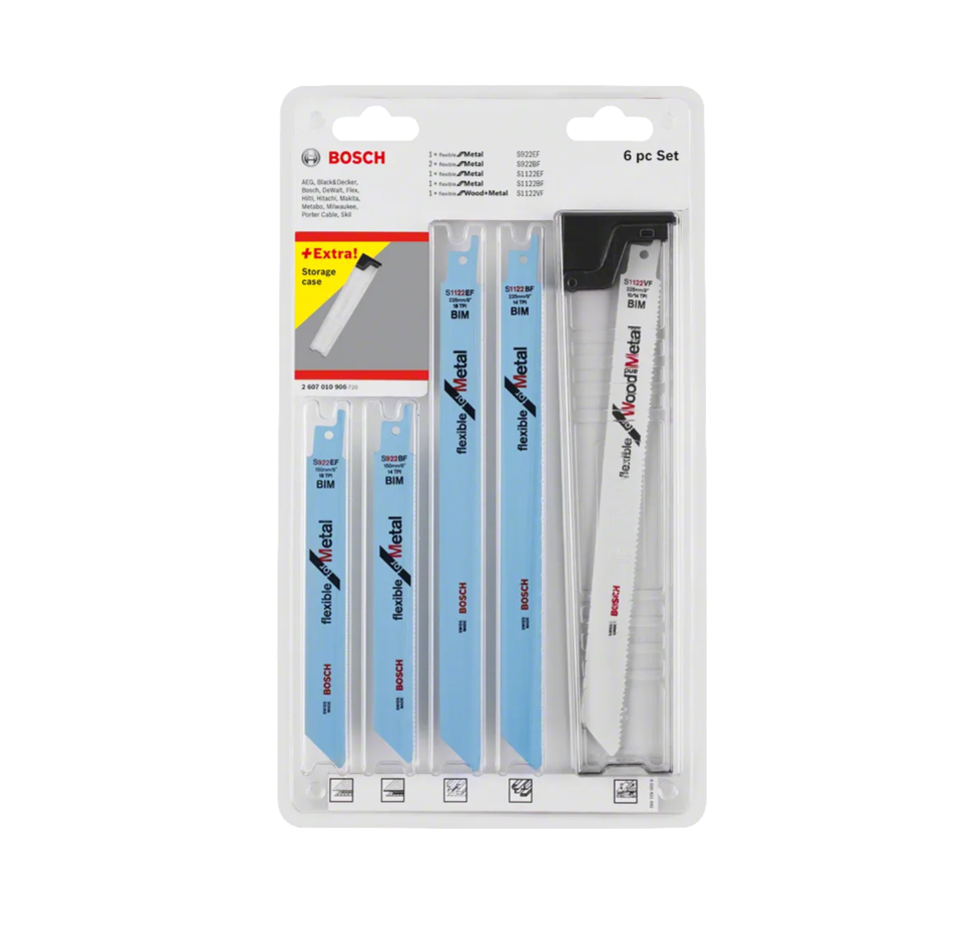 Bosch 6pc Reciprocating Saw Blade Set