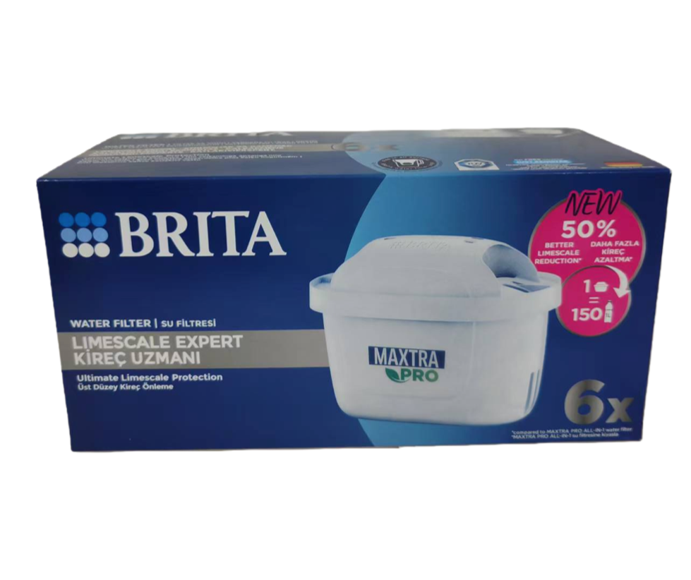 Brita Maxtra Pro Limescale Expert Water Filter Cartridge, Pack of 6