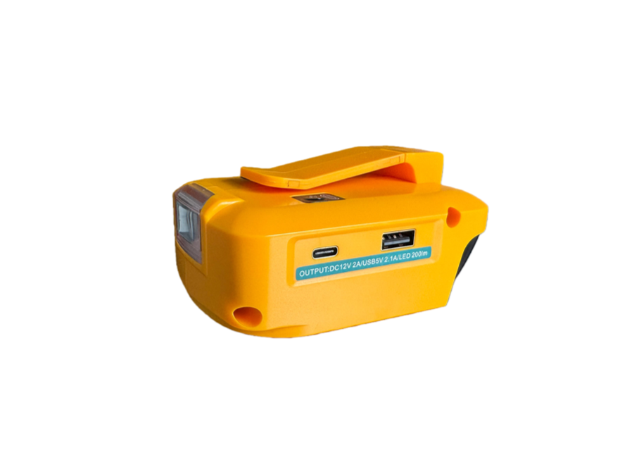 Compatible Dewalt 18V/20V USB Power Charger LED Work Lights Adapter Flash light