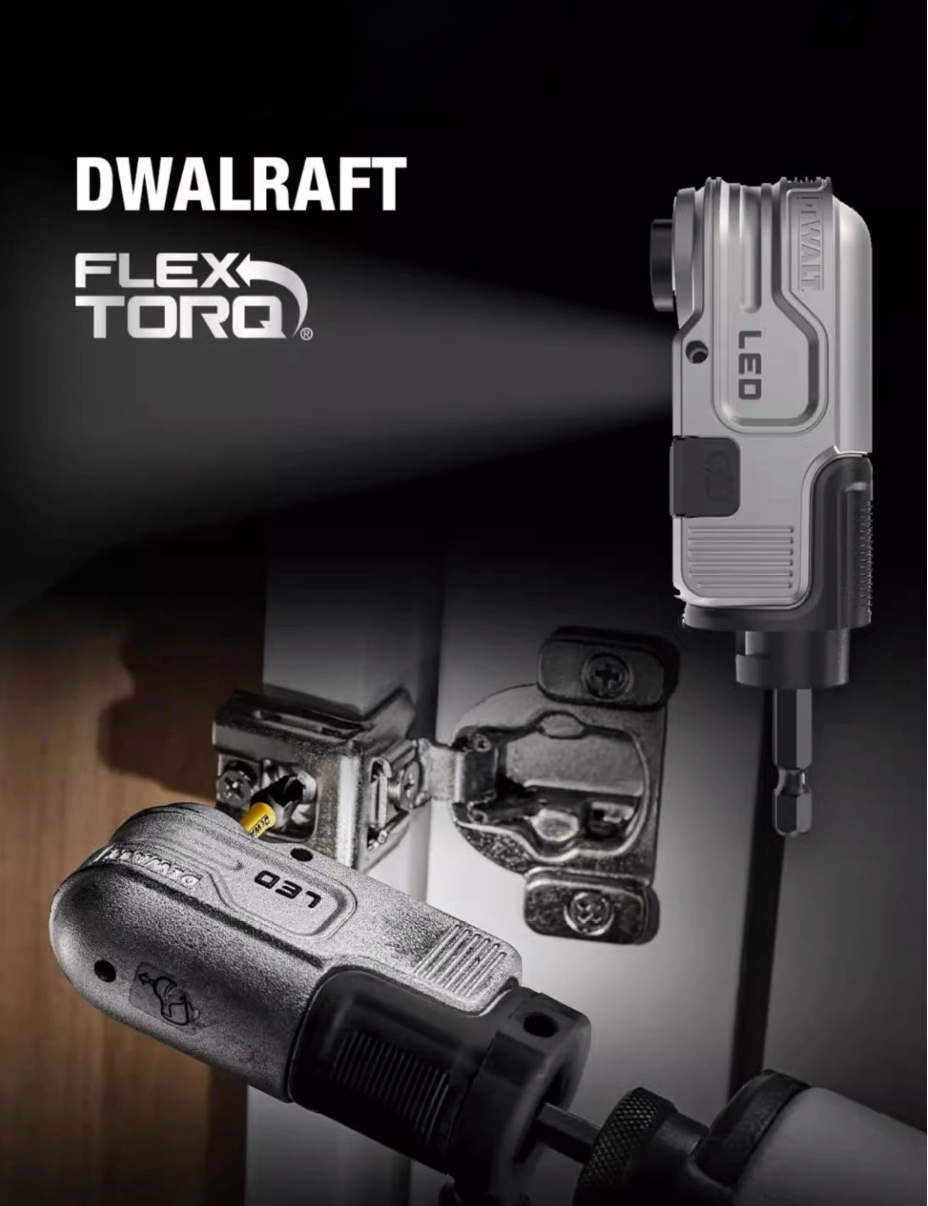 DEWALT FLEXTORQ Lighted Modular Right Angle Attachment  DWALRAFT