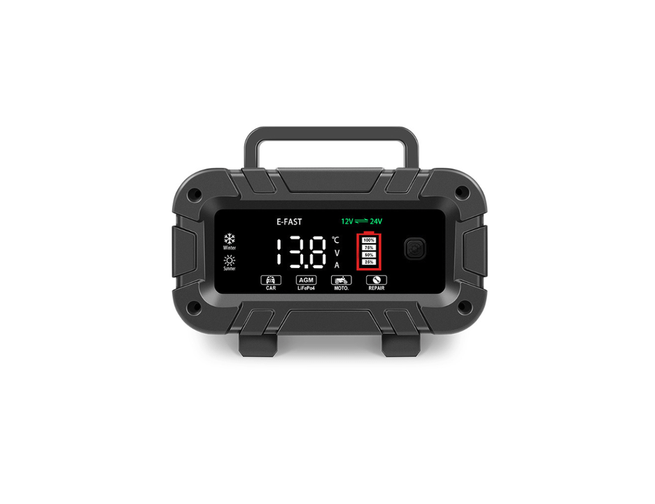 E-FAST Smart Car Battery Charger 24V 5A 12V 10A 7 Stage Pulse Repair Automatic