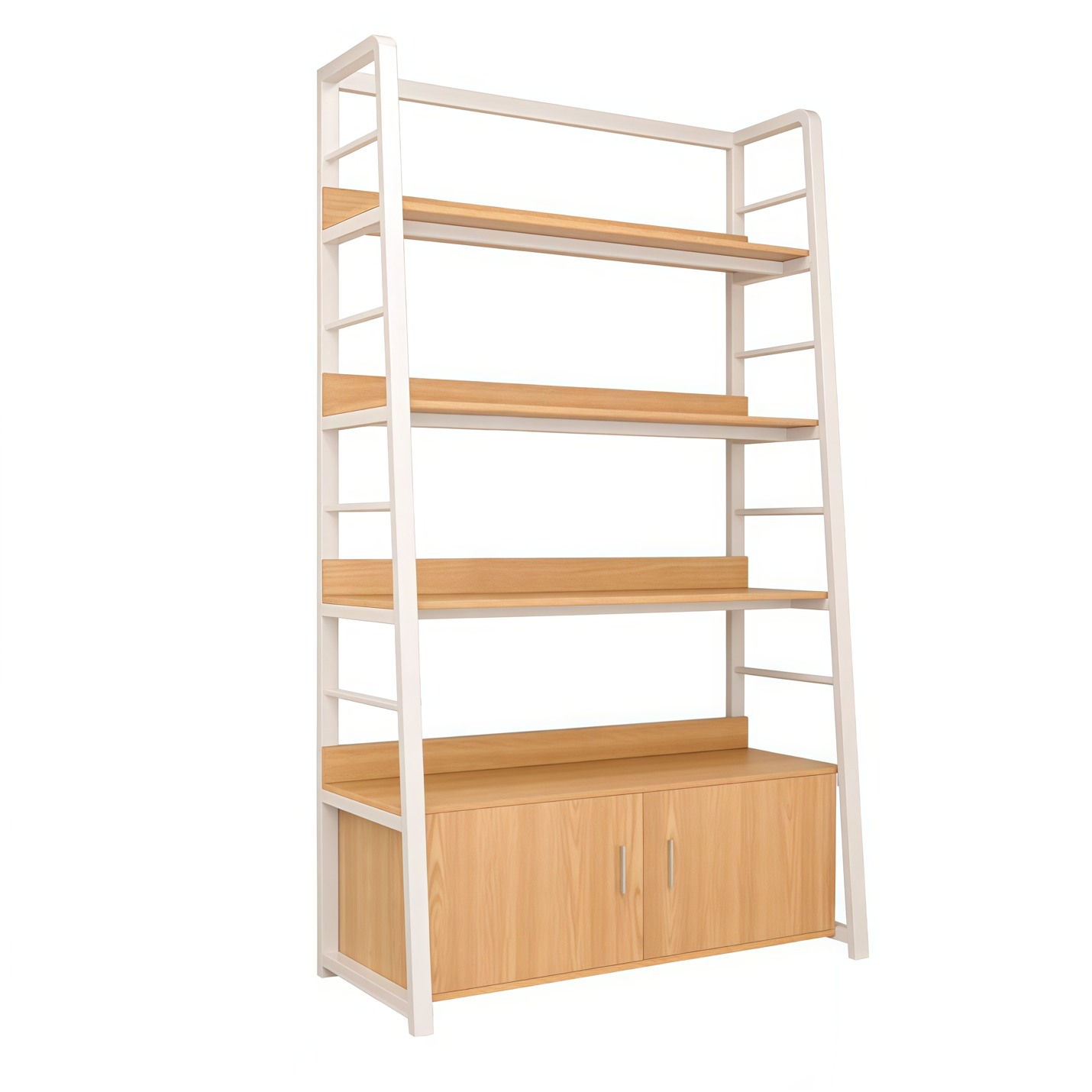 Floor-Standing Ladder-Style Storage Shelf Display Rack 80CM Wide