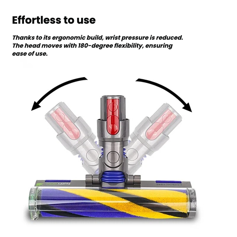 Fluffy Soft Roller Cleaner Head For Dyson V7 V8 V10 V11 V15  Vacuum Cleaners