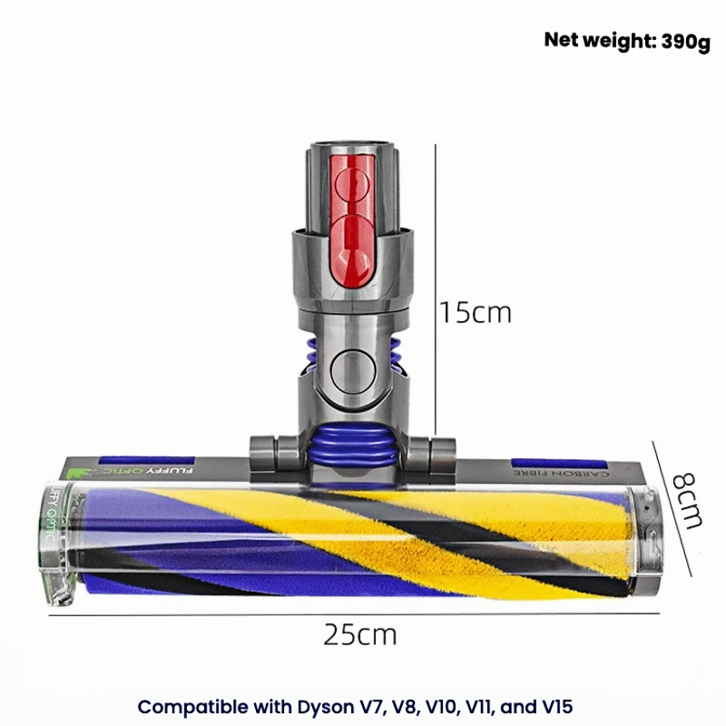 Fluffy Soft Roller Cleaner Head For Dyson V7 V8 V10 V11 V15  Vacuum Cleaners