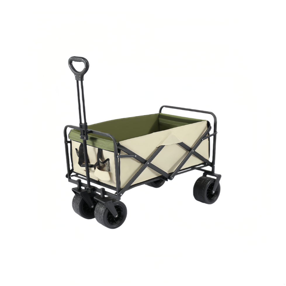 Foldable Outdoor Utility Shopping Trolley Trailer Wagon Beach Trolley