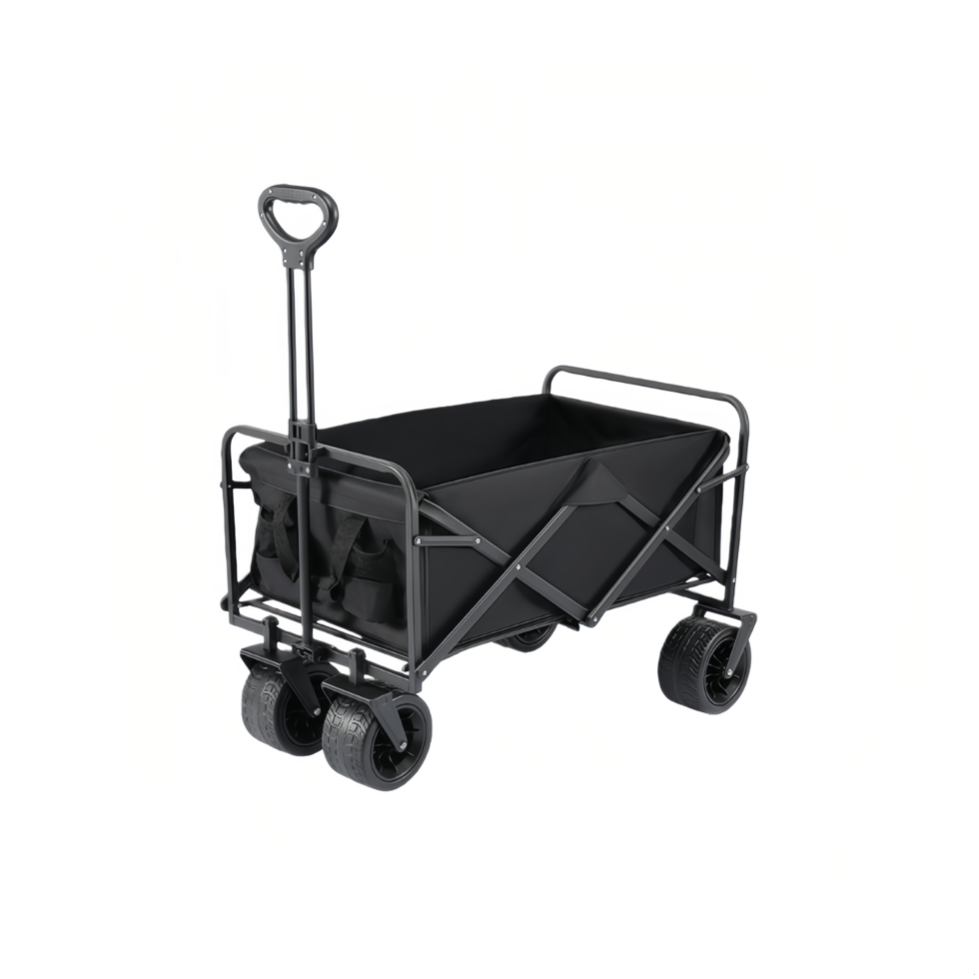 Foldable Outdoor Utility Shopping Trolley Trailer Wagon Beach Trolley