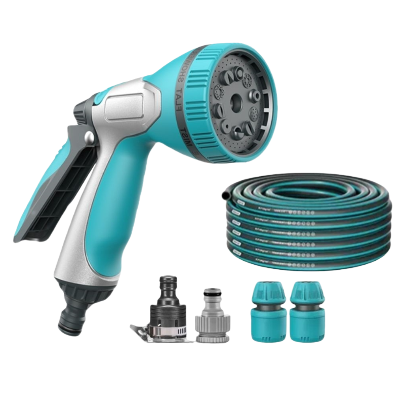 Garden Hose Fitted Water Hose With Multi-function Spray Gun 20M/30M/40M